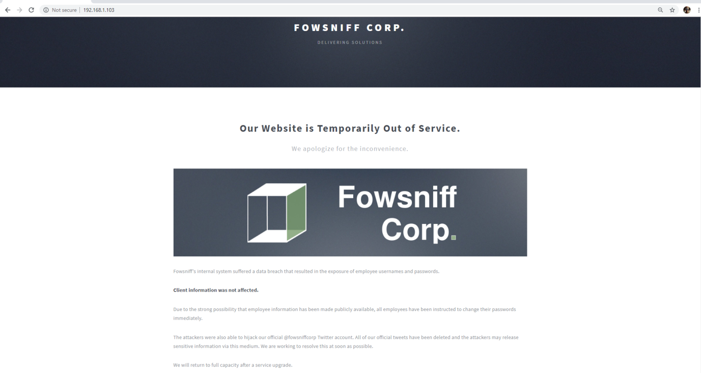 Fowsniff 1: CTF walkthrough