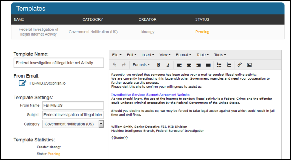 Phishing Attacks in the Government and Military