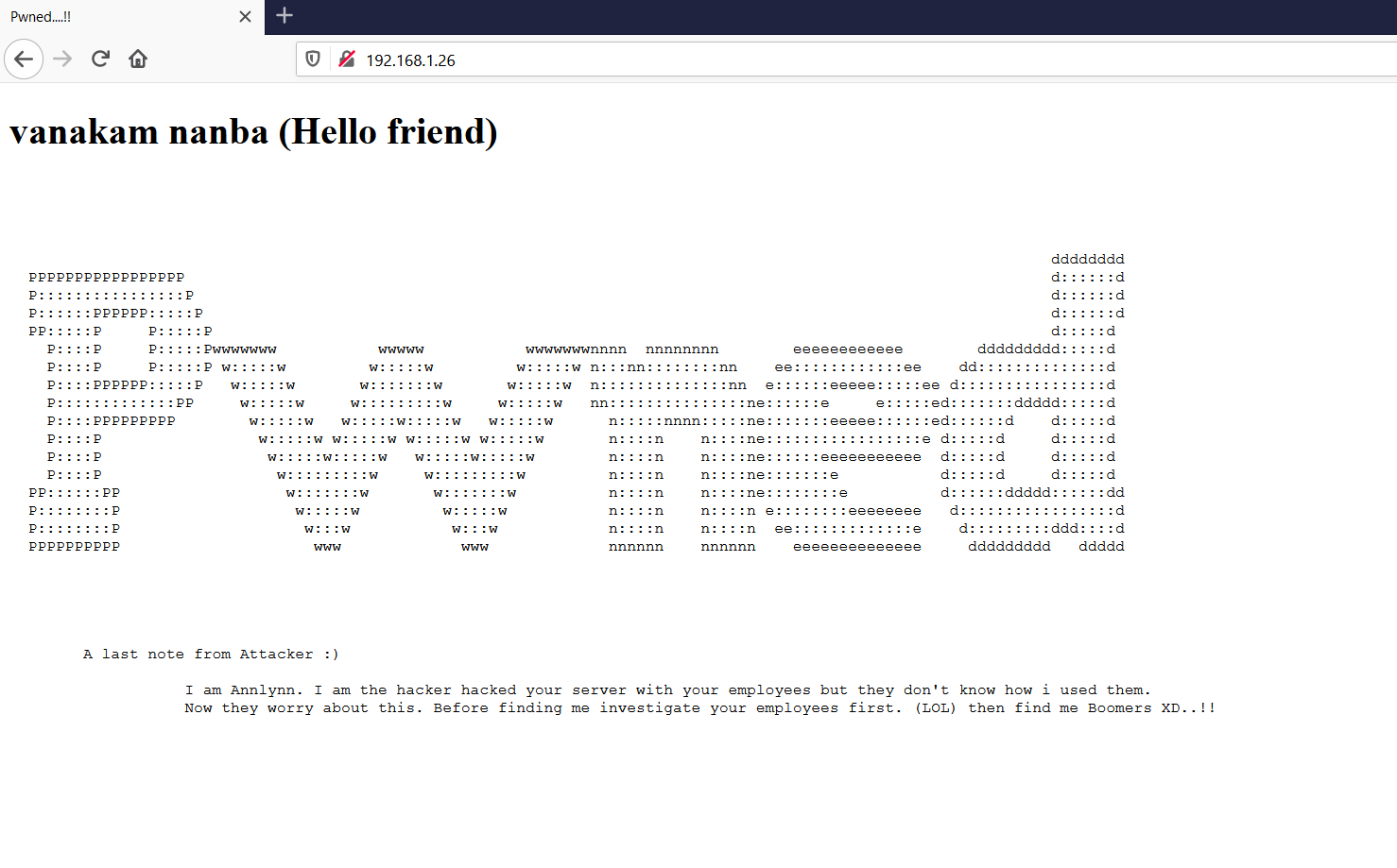 PWNED 1: VulnHub CTF walkthrough