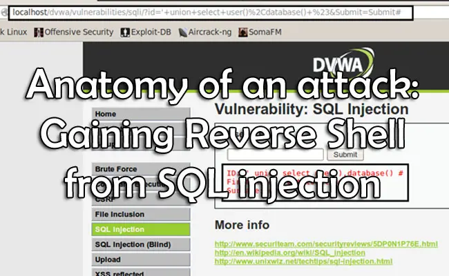 Anatomy of an attack: gaining reverse shell from SQL injection