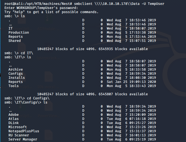 Hack the Box (HTB) machines walkthrough series — Nest, part 1