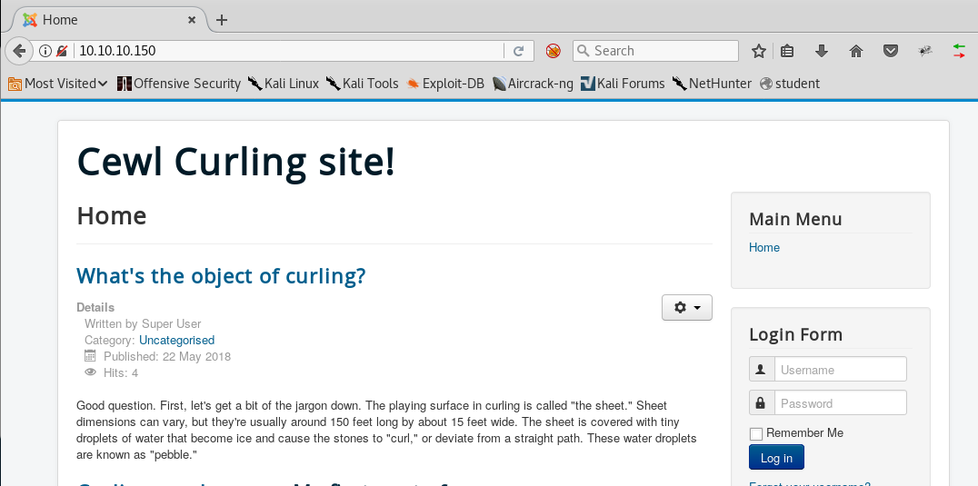 Hack the Box (HTB) machines walkthrough series — Curling