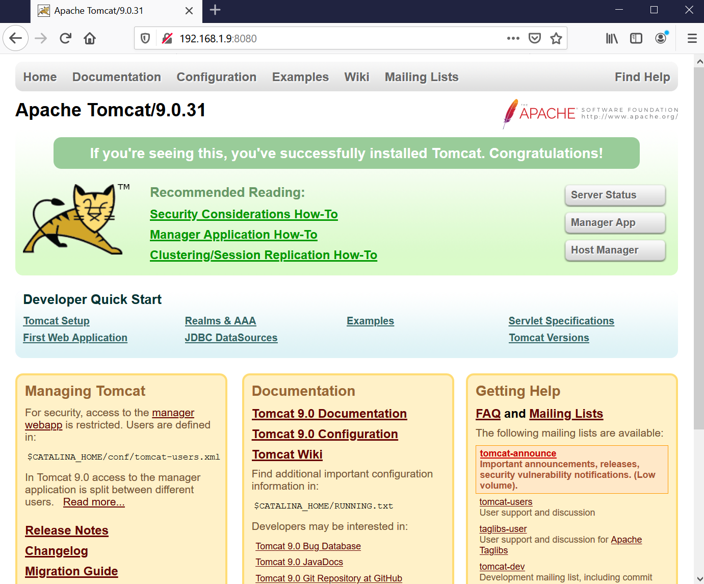 My tomcat host 1: CTF walkthrough