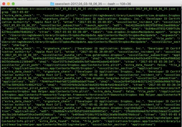 OSXCollector: Walkthrough