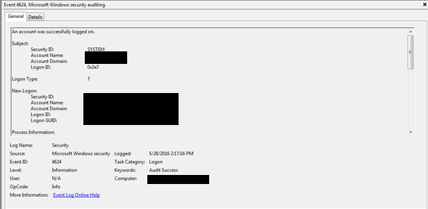 Relevance of Windows EventIDs in investigation