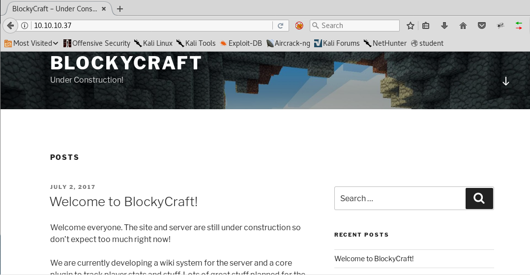 Hack the Box (HTB) machines walkthrough series — Blocky