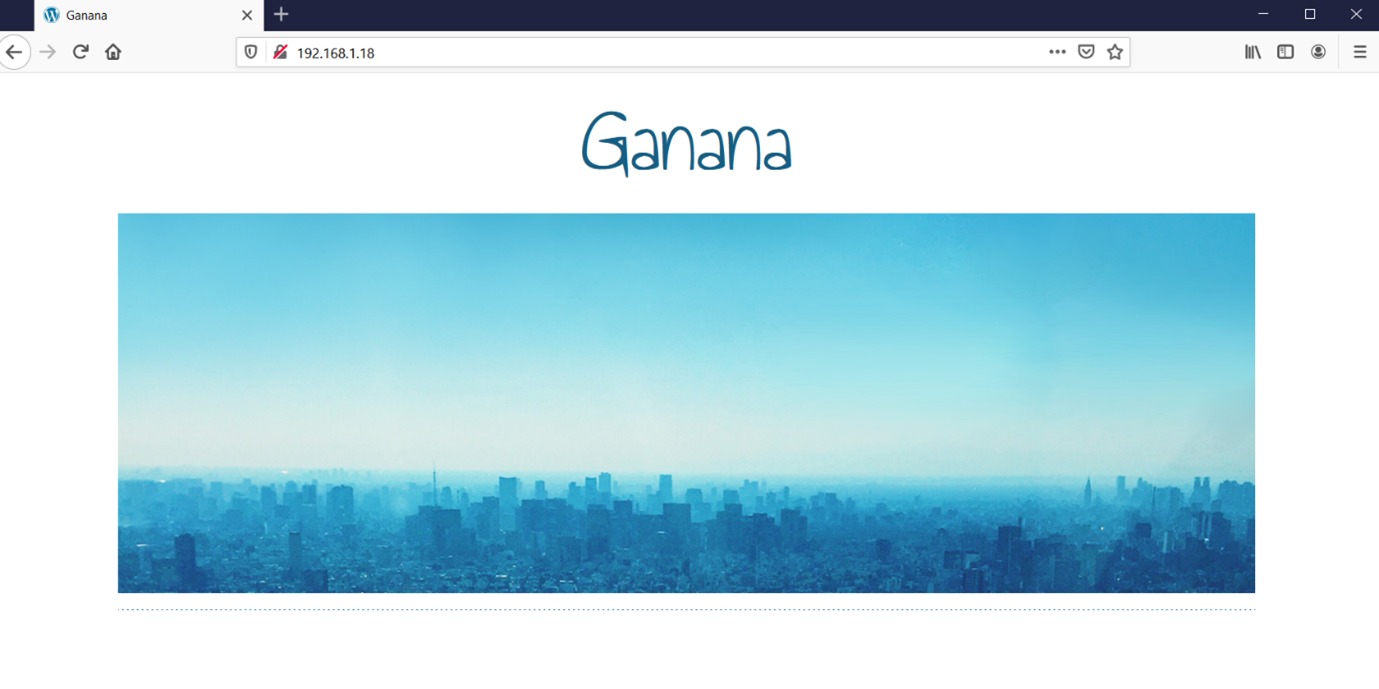 GANANA: 1 VulnHub CTF walkthrough part one