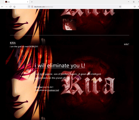 DEATHNOTE: 1 VulnHub CTF walkthrough