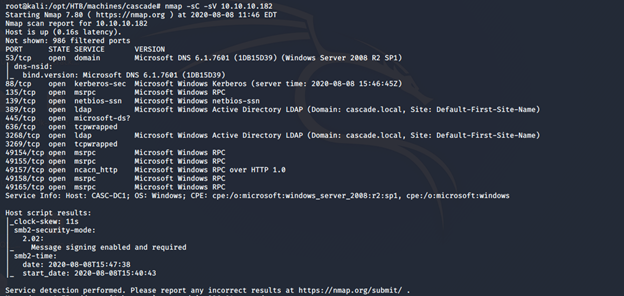 Hack the Box (HTB) machines walkthrough series — Cascade (Part 1)