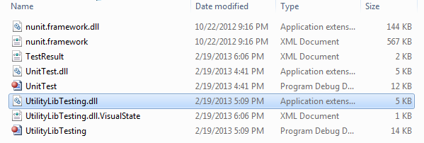 Figure 1.4 NUnit Testing.exe depict